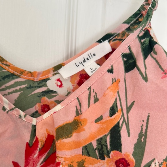 Floral Maxi Dress in Pink and Green - Picture 3 of 4